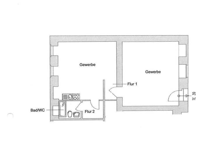 Bürofläche zur Miete provisionsfrei 1.015 € 2 Zimmer 67,2 m² Bürofläche Richard-Sorge-Str. 25a Friedrichshain Berlin 10249