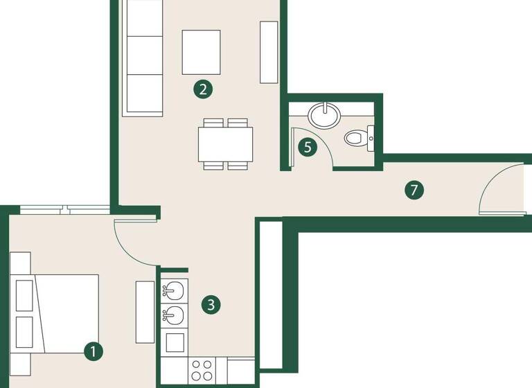 Wohnung zum Kauf provisionsfrei 249.150 € 2 Zimmer 66,2 m² Dubai 00000