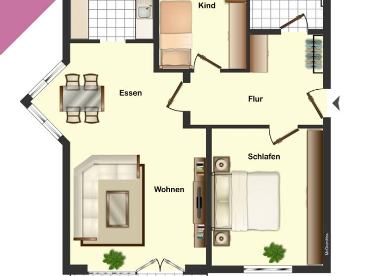 Wohnung zum Kauf 269.000 € 3 Zimmer 74,5 m²<br/>Wohnfläche 1.<br/>Geschoss Kaufbeuren-Neugablonz Kaufbeuren 87600