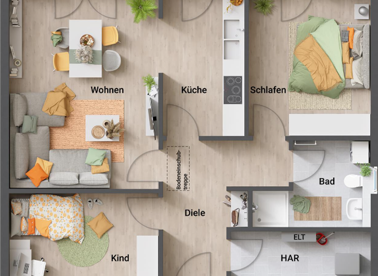 Haus zum Kauf provisionsfrei 280.800 € 3 Zimmer 76 m² 903 m² Grundstück Dauwelshausen 54673