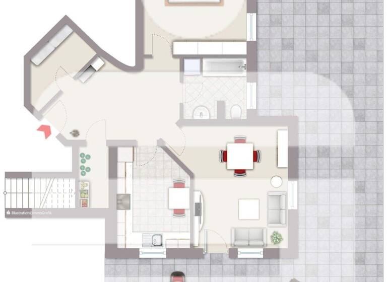 Wohnung zur Miete 745 € 2 Zimmer 70 m² frei ab 01.04.2026 Haidenhof-Nord Passau 94036