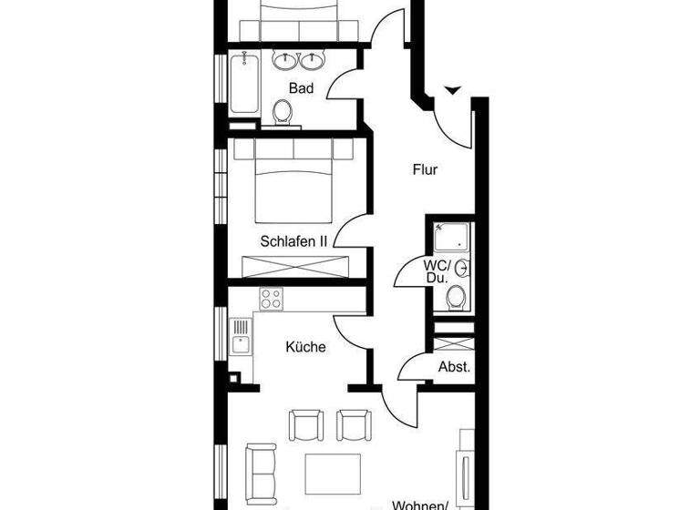 Wohnung zur Miete 1.526 € 3 Zimmer 93 m² EG Volksdorf Hamburg / Volksdorf 22359