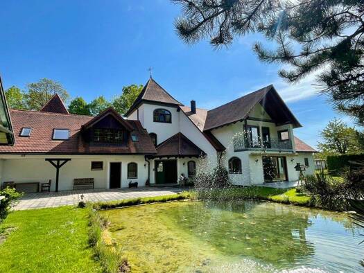 Einfamilienhaus zum Kauf 1.290.000 € 10 Zimmer 244,6 m² 2.429 m² Grundstück Am Forsthaus 1 Oberndorf Oberndorf am Lech 86698