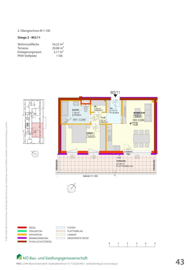 Wohnung zur Miete 526 € 2 Zimmer 54,2 m²<br/>Wohnfläche Kirchschlag in der Buckligen Welt 2860