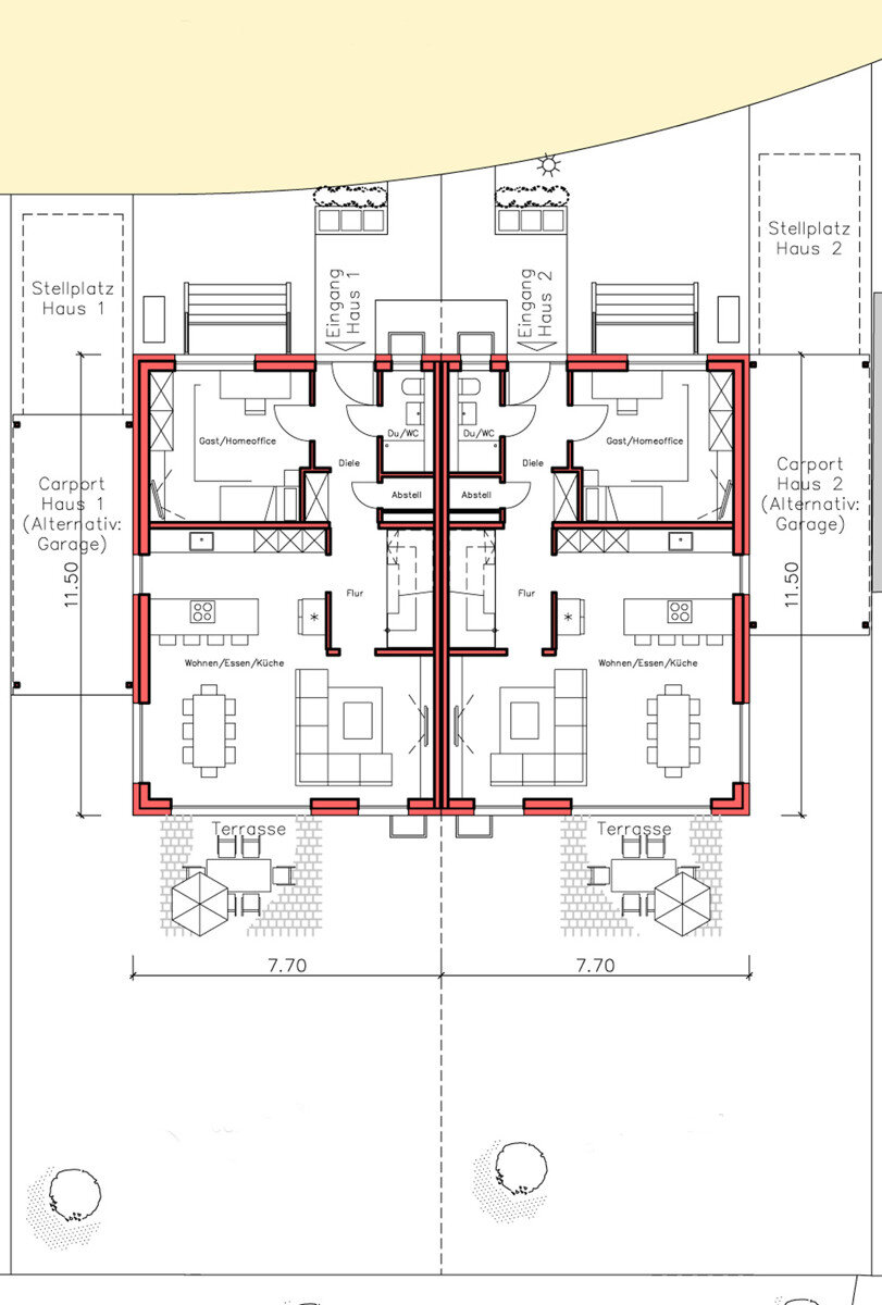 Doppelhaushälfte zum Kauf provisionsfrei 840.829 € 6 Zimmer 163 m²<br/>Wohnfläche 309 m²<br/>Grundstück Gültstein Herrenberg / Gültstein 71083