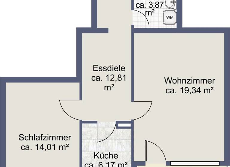 Wohnung zum Kauf 199.000 € 2 Zimmer 57,5 m² 2. Geschoss Anif 5081