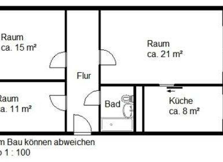 Wohnung zur Miete 619 € 3 Zimmer 70,3 m² 5. Geschoss Uranusstr. 41 Trotha Halle (Saale) 06118
