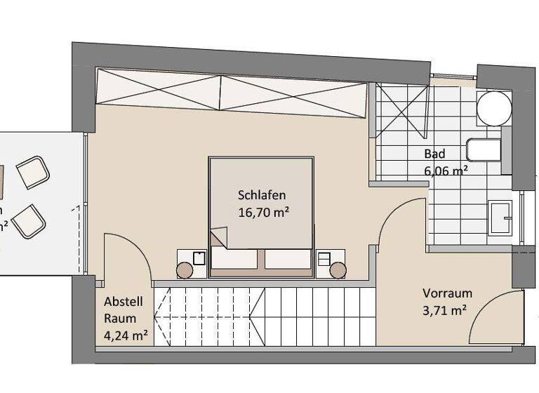 Maisonette zum Kauf 410.000 € 2 Zimmer 58 m² 2. Geschoss Arzl Innsbruck 6020