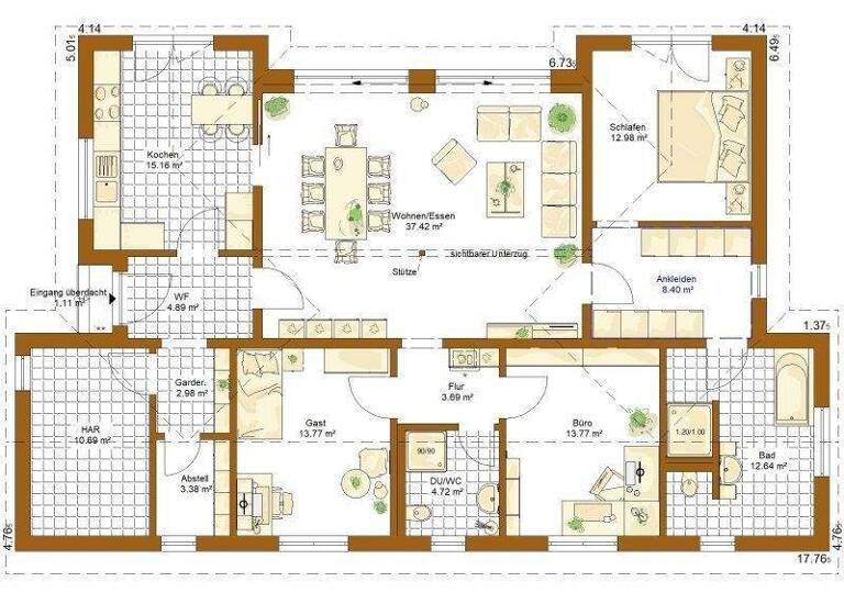 Bungalow zum Kauf provisionsfrei 562.000 € 3 Zimmer 144 m² 531 m² Grundstück Dietenhan Wertheim 97877