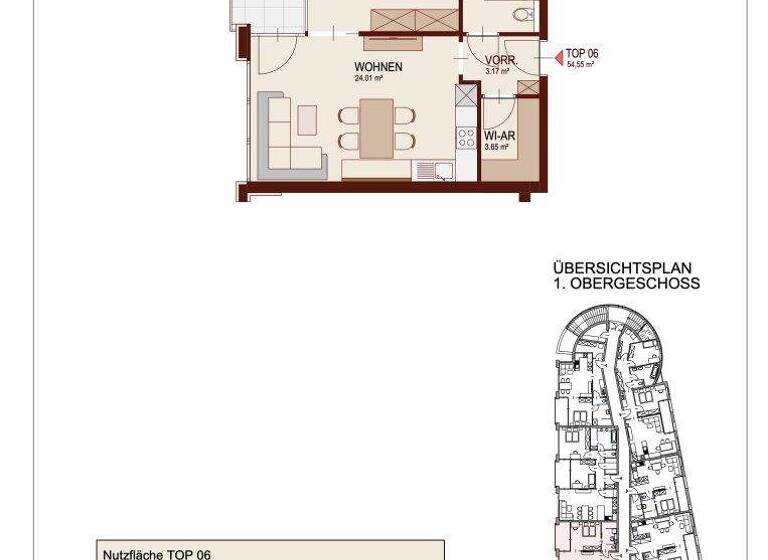 Wohnung zum Kauf - Erstbezug 304.584 € 2 Zimmer 54,6 m² Lind Villach 9500