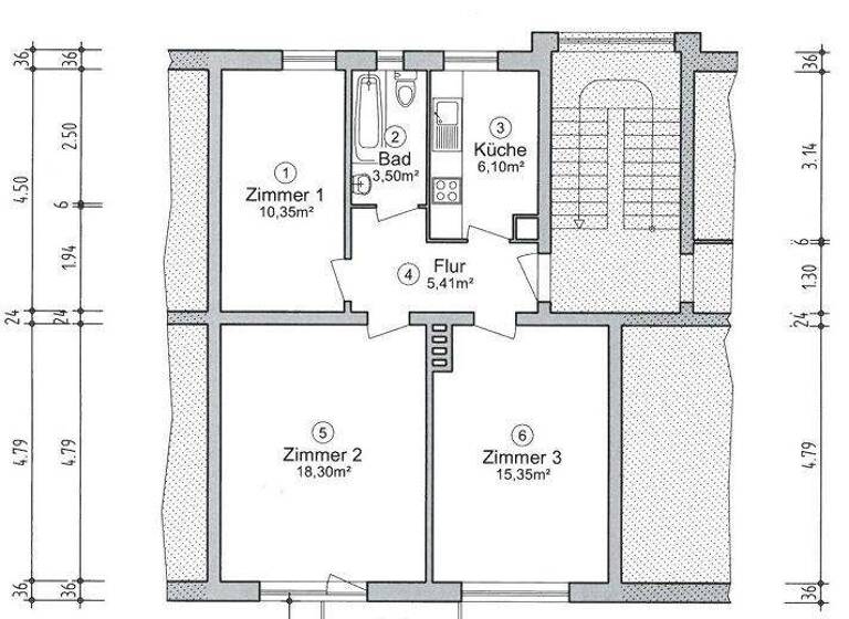 Wohnung zum Kauf 270.000 € 3 Zimmer 60 m² 2. Geschoss Wilhelmsburg Hamburg 21107