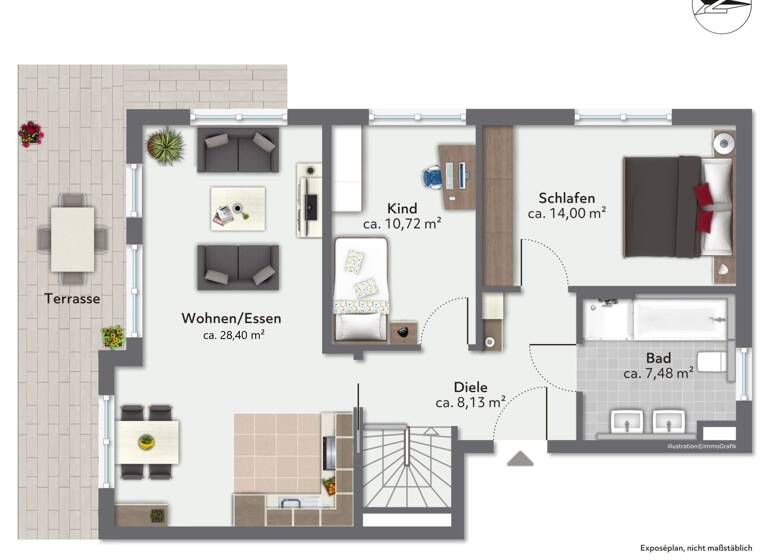 Wohnung zum Kauf 799.000 € 3 Zimmer 96,3 m²<br/>Wohnfläche Ramersdorf-Perlach München 81739