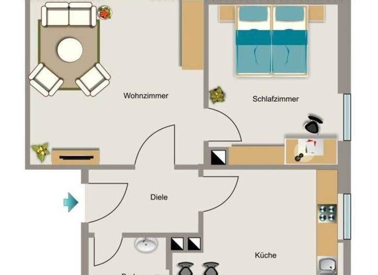 Wohnung zur Miete 276 € 2,5 Zimmer 30 m² 2. Geschoss Wolbeckstraße 85 Altenessen-Nord Essen 45329