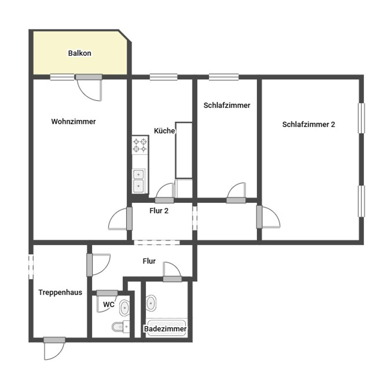 Wohnung zum Kauf 199.000 € 3 Zimmer 79,6 m²<br/>Wohnfläche 3.<br/>Geschoss Drewitz Potsdam 14480