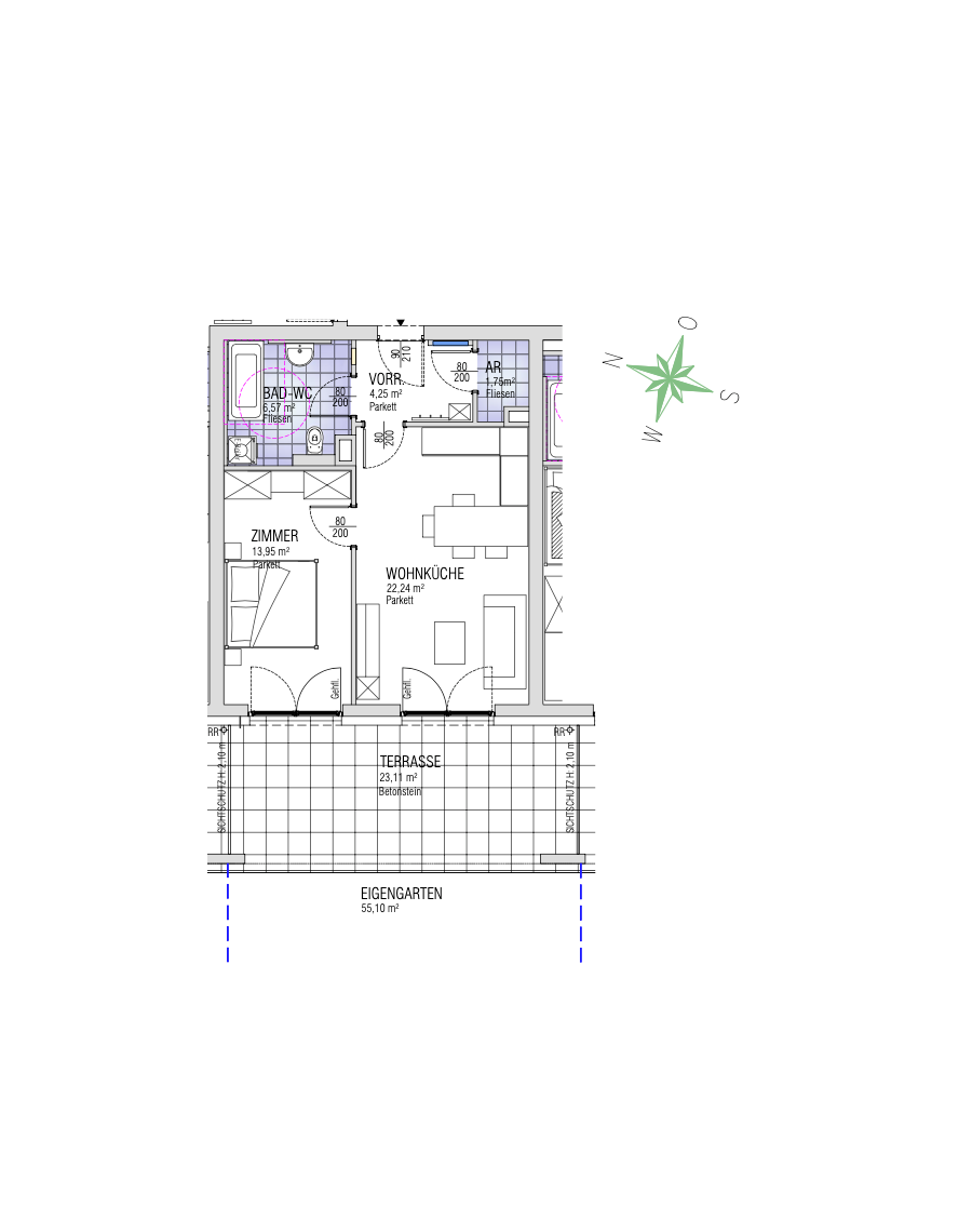 Wohnung zum Kauf 225.000 € 2 Zimmer 48,8 m²<br/>Wohnfläche EG<br/>Geschoss Finkenstein am Faaker See 9584