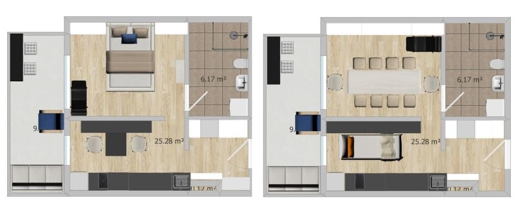 Wohnung zur Miete Wohnen auf Zeit 1.750 € 2 Zimmer 41 m²<br/>Wohnfläche 01.02.2025<br/>Verfügbarkeit Kuhwaldstraße Bockenheim Frankfurt am Main 60486