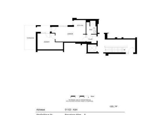 Wohnung zur Miete nur mit Wohnberechtigungsschein 411 € 2 Zimmer 59,4 m² EG frei ab 16.12.2025 Barcelona-Allee 8 Kalk Köln 51103