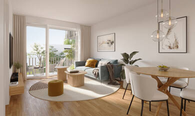 Wohnung zum Kauf - Erstbezug provisionsfrei 339.000 € 2 Zimmer 44,7 m² EG Böhmerwaldstraße 16 Eching Eching 85386