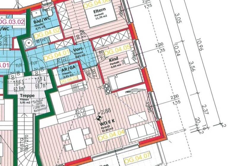 Wohnung zur Miete 1.000 € 3 Zimmer 67 m² 2. Geschoss frei ab sofort Goldegg 5622