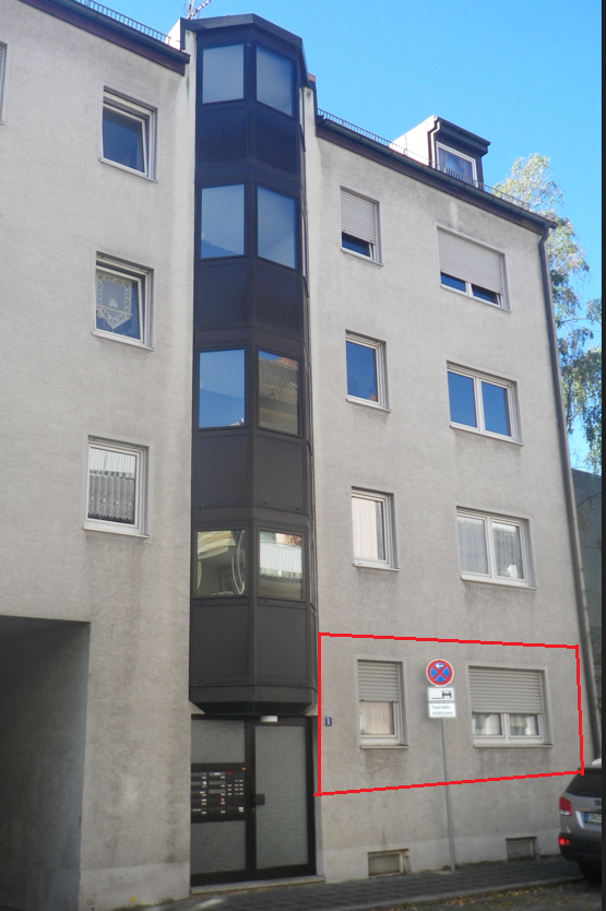 Wohnung zur Miete 377 € 1 Zimmer 47,2 m²<br/>Wohnfläche EG<br/>Geschoss ab sofort<br/>Verfügbarkeit Stuckstraße 8 Pirckheimerstraße Nürnberg 90408