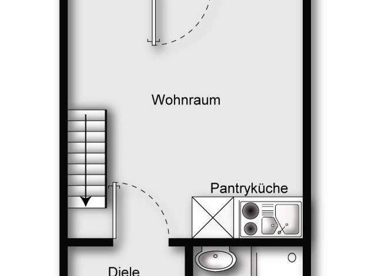 Studio zum Kauf als Kapitalanlage geeignet 79.000 € 1 Zimmer 25,6 m² Volgershall Weststadt Lüneburg 21339