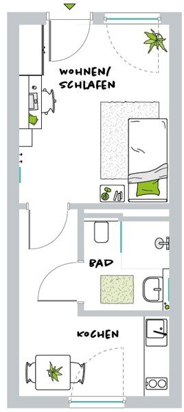 Wohnung zur Miete 617 € 1 Zimmer 30,4 m²<br/>Wohnfläche 2.<br/>Geschoss 16.12.2024<br/>Verfügbarkeit Heinrichstraße 85 Mörsenbroich Düsseldorf-Düsseltal 40239