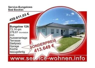 Bungalow zum Kauf provisionsfrei 2 Zimmer 73,1 m² 276,6 m² Grundstück frei ab sofort Bad Bocklet Bad Bocklet 97708