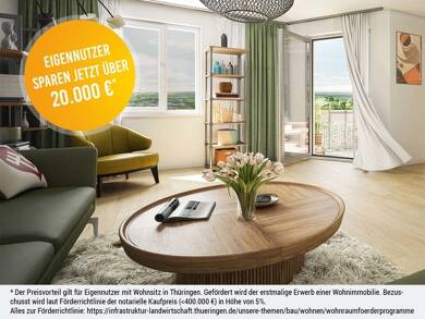 Wohnung zum Kauf - Neubau provisionsfrei 572.000 € 4 Zimmer 125,9 m² EG frei ab 31.12.2026 Europaplatz 2-4 Gispersleben Erfurt-Gispersleben 99091