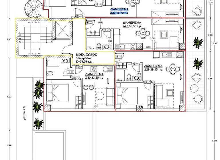 Studio zum Kauf 275.000 € 2 Zimmer 47 m² 5. Geschoss Athen