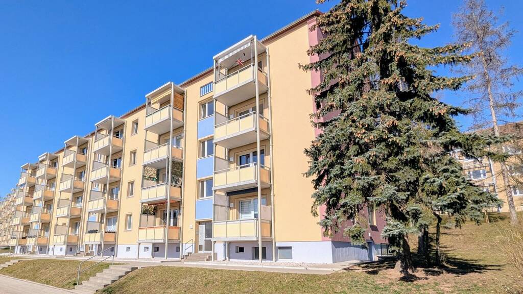 Wohnung zur Miete 498 € 2 Zimmer 61,4 m² 2. Geschoss frei ab sofort Erich-Mühsam-Straße 28 Bieblach Gera 07546