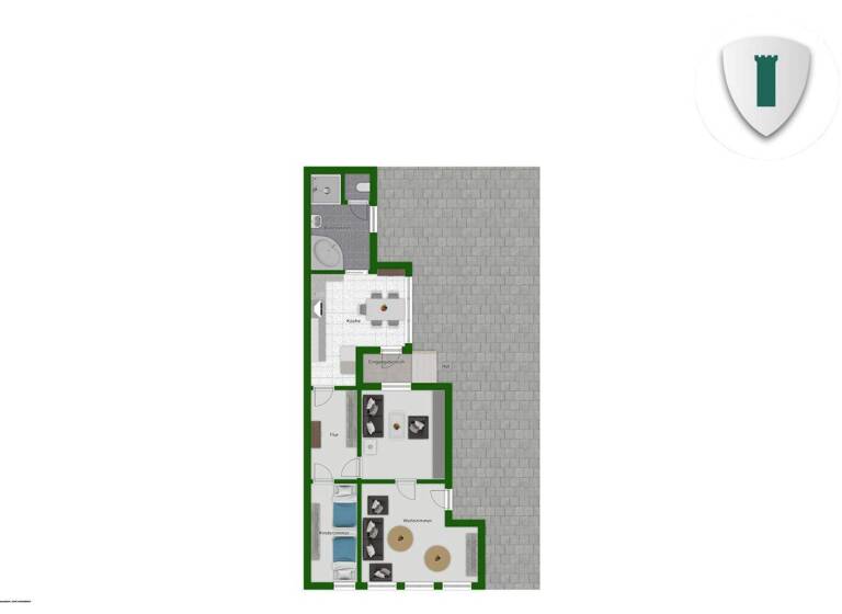 Wohnung zur Miete 506 € 3 Zimmer 102,5 m² Barby 39249