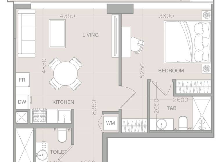 Wohnung zum Kauf provisionsfrei 310.328 € 2 Zimmer 68,7 m² Dubai 00000