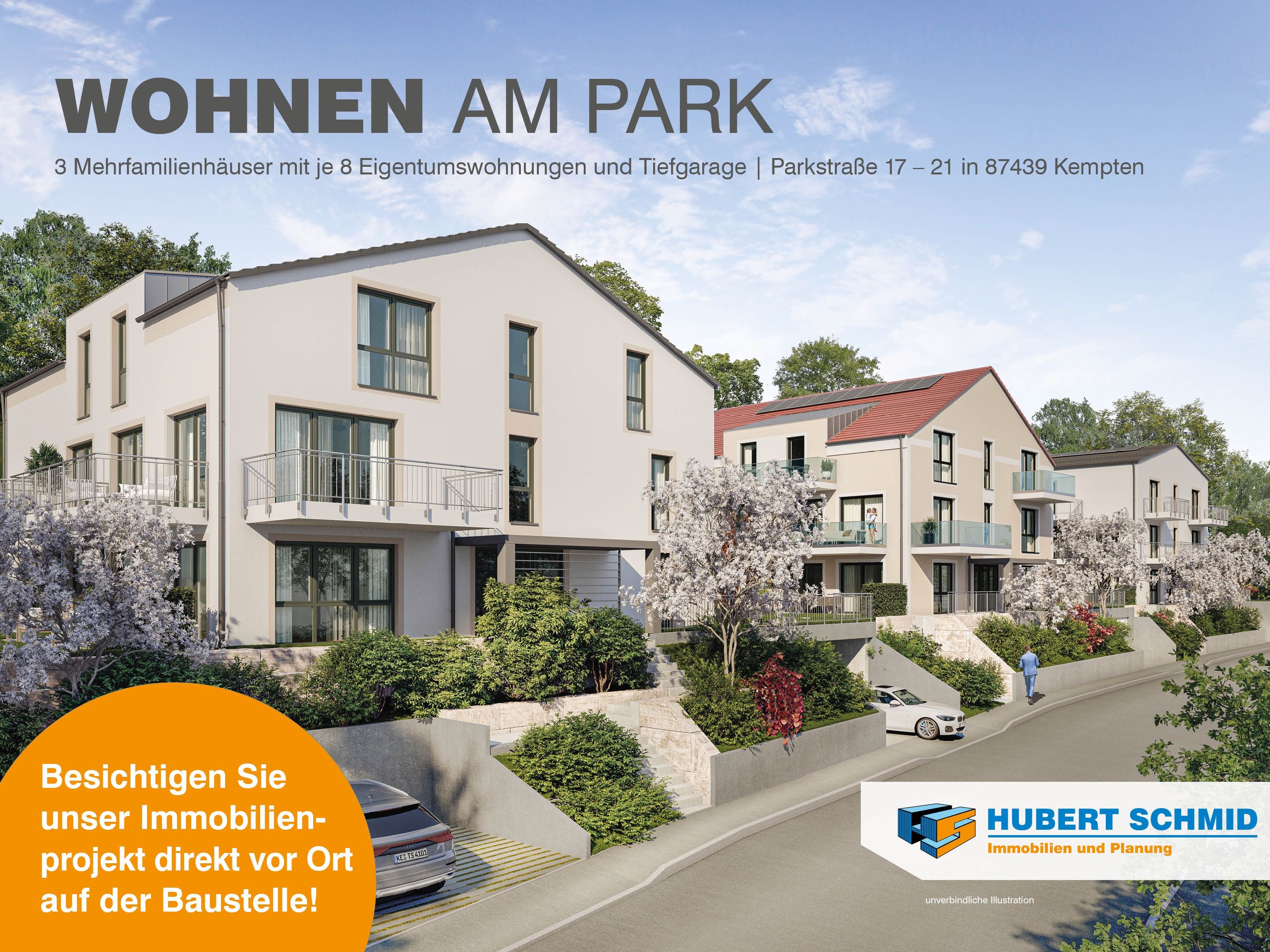 Wohnung zum Kauf provisionsfrei 849.000 € 3 Zimmer 106,9 m²<br/>Wohnfläche 2.<br/>Geschoss Parkstraße Haubensteig / Göhlenbach Kempten (Allgäu) 87439