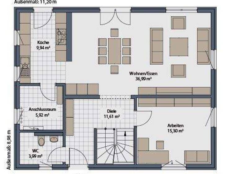 Einfamilienhaus zum Kauf provisionsfrei 768.000 € 5 Zimmer 165 m² 915 m² Grundstück Allmersbach Allmersbach im Tal 71573
