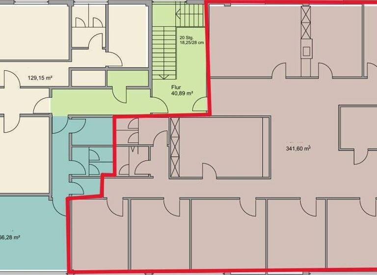 Bürofläche zur Miete 2.490 € 10 Zimmer 295 m² Bürofläche Etzhorn Oldenburg 26125