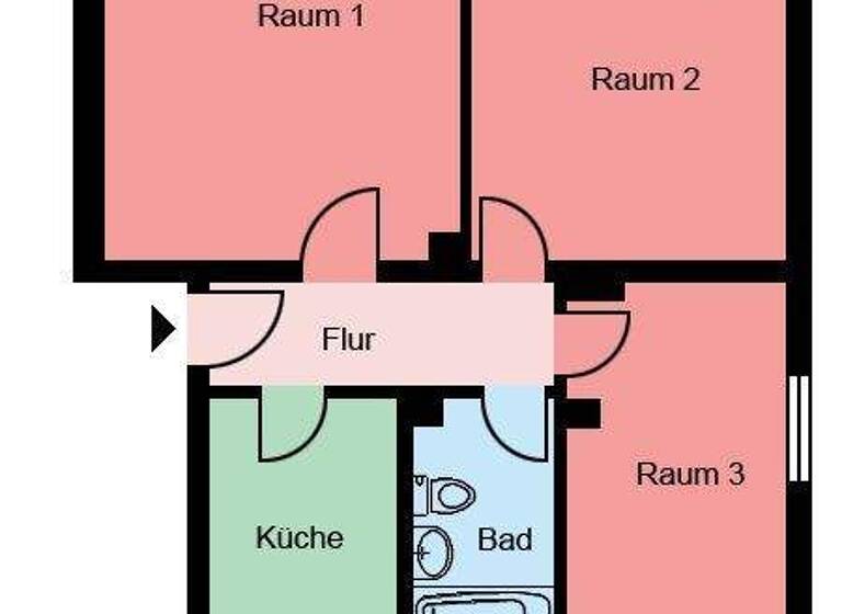 Wohnung zur Miete 469 € 3 Zimmer 65 m² EG frei ab 01.05.2026 Ostpreußenstraße 10 Platte Heide Menden 58708