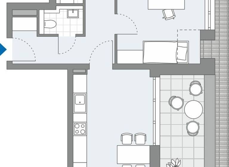 Penthouse zum Kauf provisionsfrei 528.100 € 3 Zimmer 91,4 m²<br/>Wohnfläche Dachgeschoss, 3.<br/>Geschoss Niederdorfstraße 28 Kirchhofen Ehrenkirchen 79238