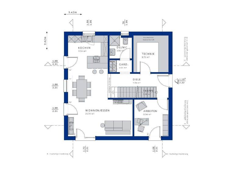 Haus zum Kauf 573.961 € 5 Zimmer 144 m² 603 m² Grundstück Bisingen 72406