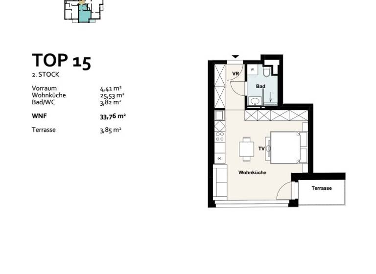Studio zum Kauf - Erstbezug 226.817 € 1 Zimmer 33,8 m² 2. Geschoss Baumergasse 2a Wien 1210