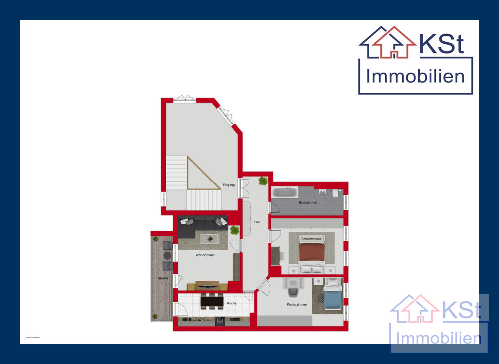 Wohnung zum Kauf 249.000 € 3 Zimmer 79 m²<br/>Wohnfläche 2.<br/>Geschoss Markkleeberg Markkleeberg 04416