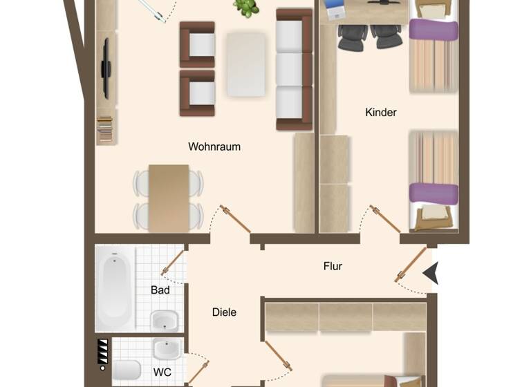 Wohnung zum Kauf 299.000 € 3 Zimmer 73 m²<br/>Wohnfläche Schmidener Vorstadt Stuttgart Bad Cannstatt 70374