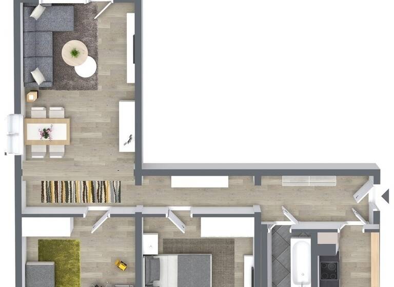 Wohnung zur Miete 420 € 3 Zimmer 69,9 m² 5. Geschoss frei ab 01.07.2026 Augsburger Str. 52 Bernsdorf Chemnitz 09126