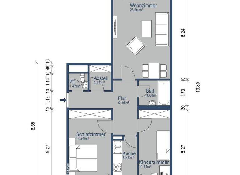 Wohnung zur Miete 1.650 € 3 Zimmer 81 m² 1. Geschoss frei ab 15.04.2026 Johanneskirchner Straße 149 Bogenhausen München 81929