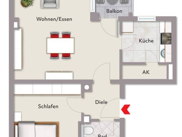 Wohnung zum Kauf 209.000 € 2 Zimmer 62,9 m² 1. Geschoss Landsberg Landsberg am Lech 86899