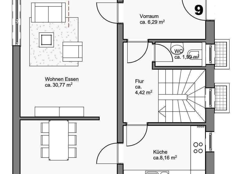 Stadthaus zum Kauf als Kapitalanlage geeignet 349.000 € 6,5 Zimmer 143,7 m² Bogen 94327