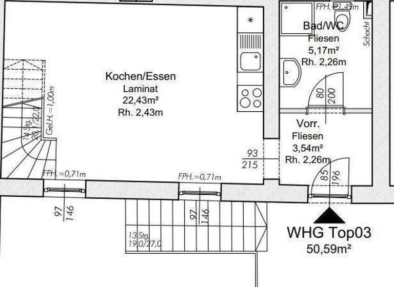 Maisonette zum Kauf 100.000 € 2 Zimmer 50,6 m² 1. Geschoss Wildon 8410