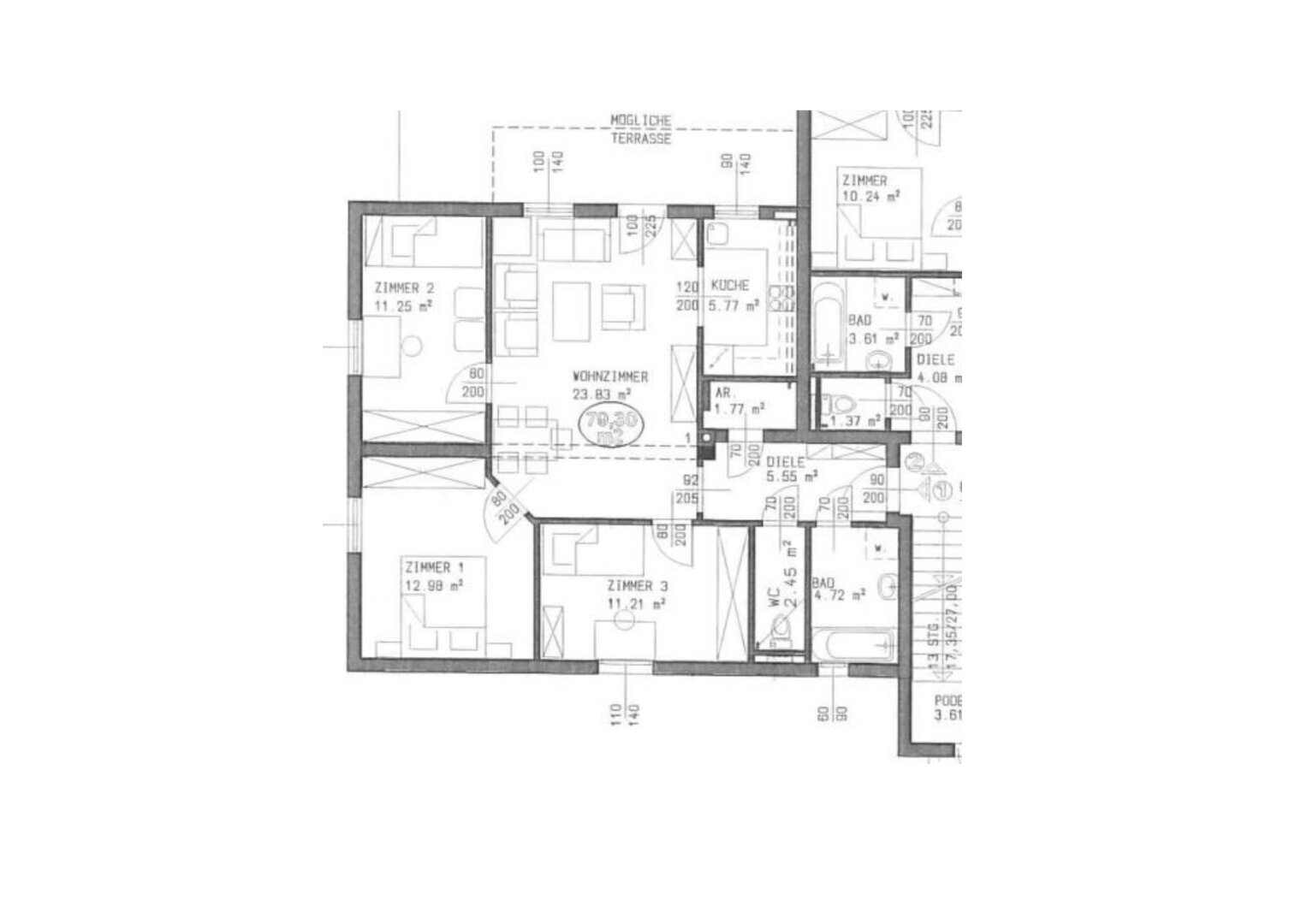 Wohnung zur Miete 776 € 4 Zimmer 79,5 m²<br/>Wohnfläche Prielstraße Hofamt Priel 3681