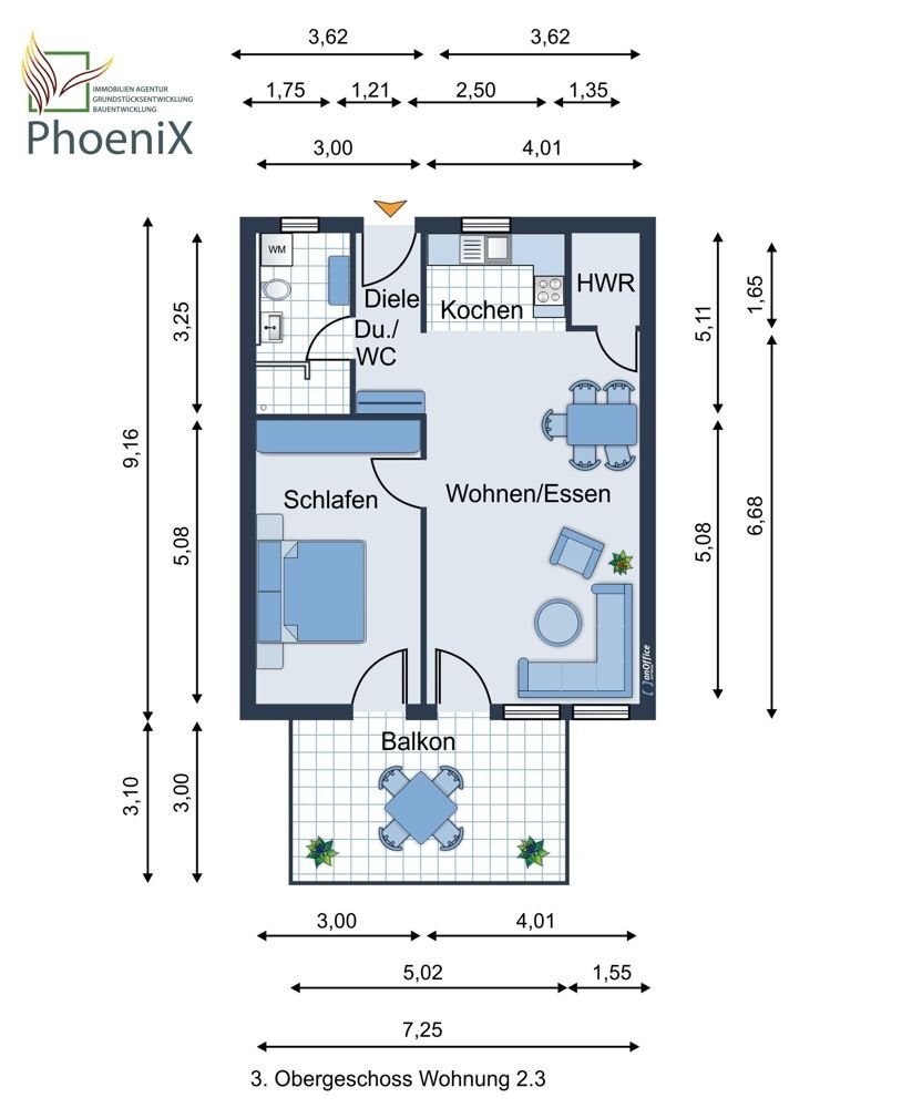 Wohnung zum Kauf 251.133 € 2,5 Zimmer 60,3 m²<br/>Wohnfläche 1.<br/>Geschoss Kreuzstraße 2 Ichenheim Neuried 77743