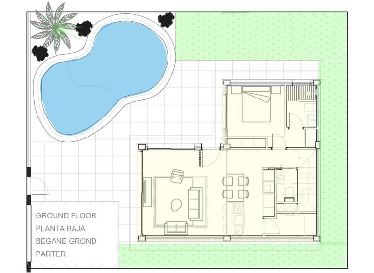 Villa zum Kauf provisionsfrei 395.950 € 4 Zimmer 122 m² 242 m² Grundstück Plaza Paco Rabal 1 Torre - Pacheco 30709