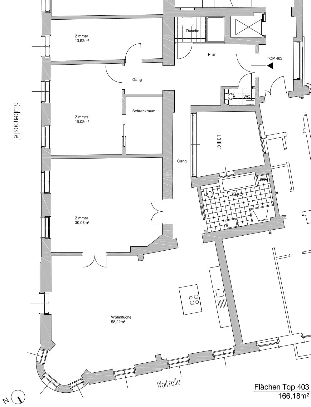 Wohnung zur Miete 3.739 € 4 Zimmer 166,2 m²<br/>Wohnfläche 4.<br/>Geschoss Wien 1010